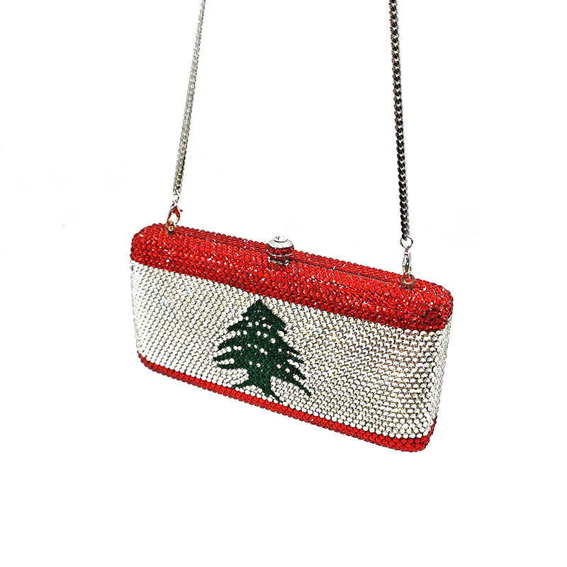 Lebanon flag Crystal Bag