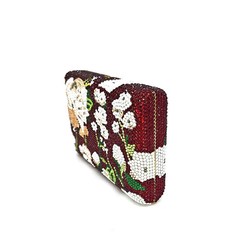 Embellished Floral Clutch