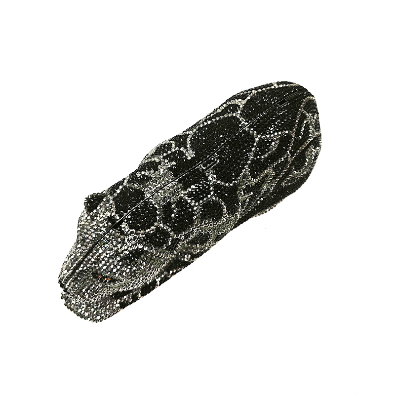 Fierce crystal tiger clutch