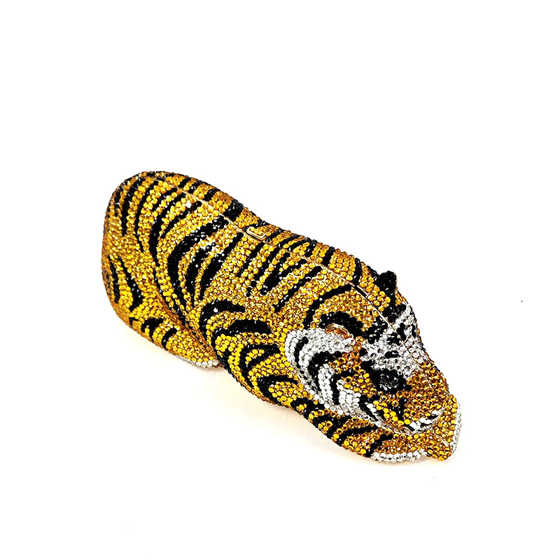 Fierce crystal tiger clutch