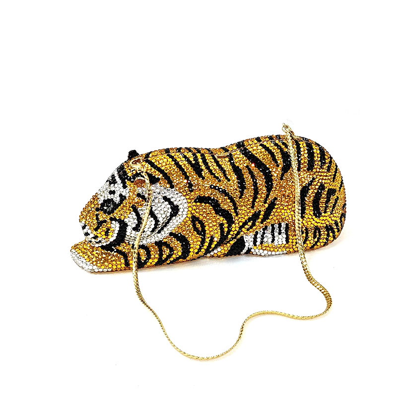 Fierce crystal tiger clutch