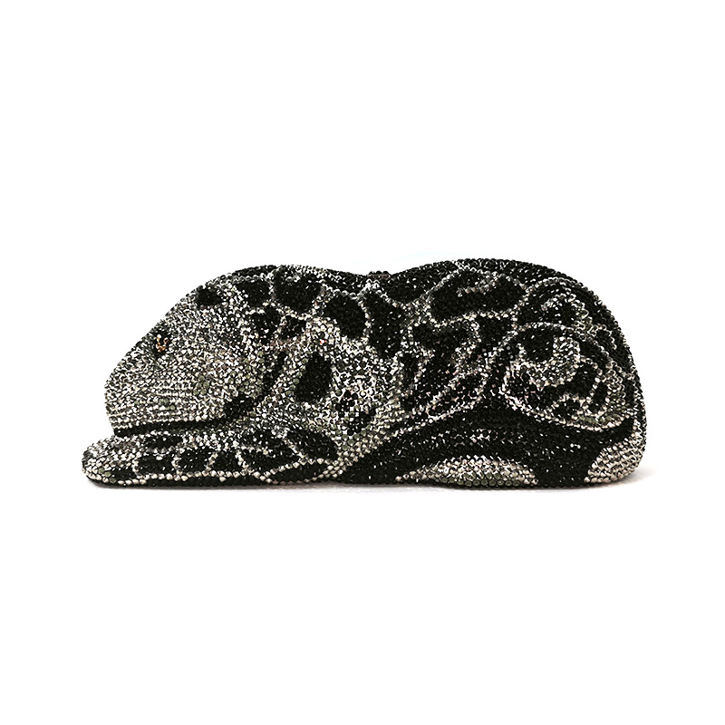 Fierce crystal tiger clutch