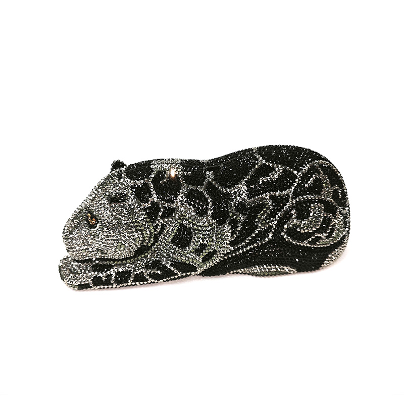 Fierce crystal tiger clutch