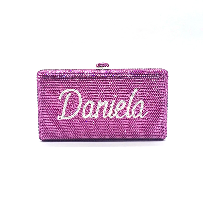 Personalized Crystal  Clutch