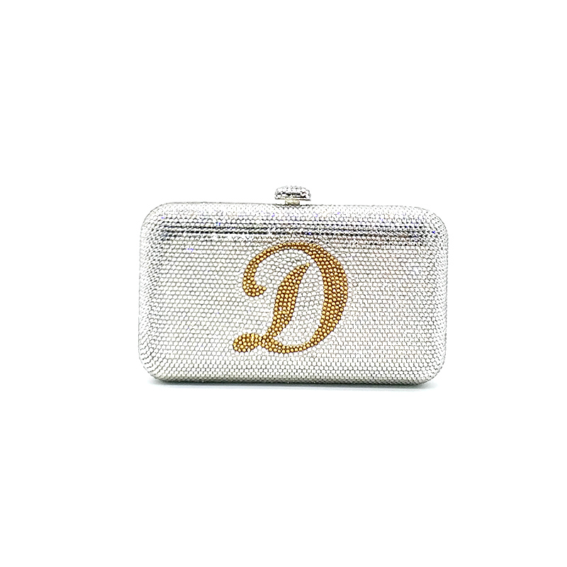 Letter Crystal Clutch