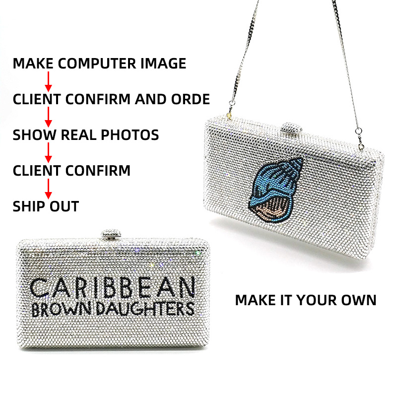Custom-made Crystal Clutch