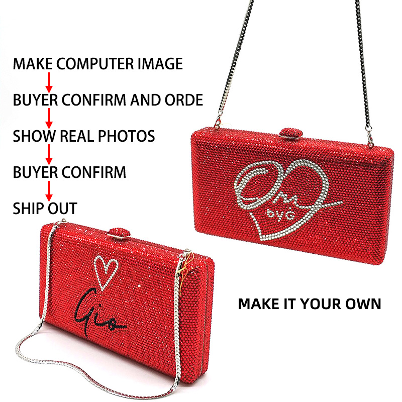Custom-made Crystal Clutch
