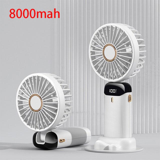 5000mah Portable Fan With Smart Led Display