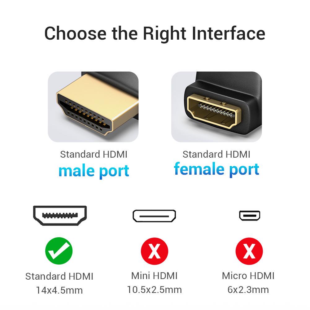 Vention Hdmi Adapter 270 90 Degree Right Angle