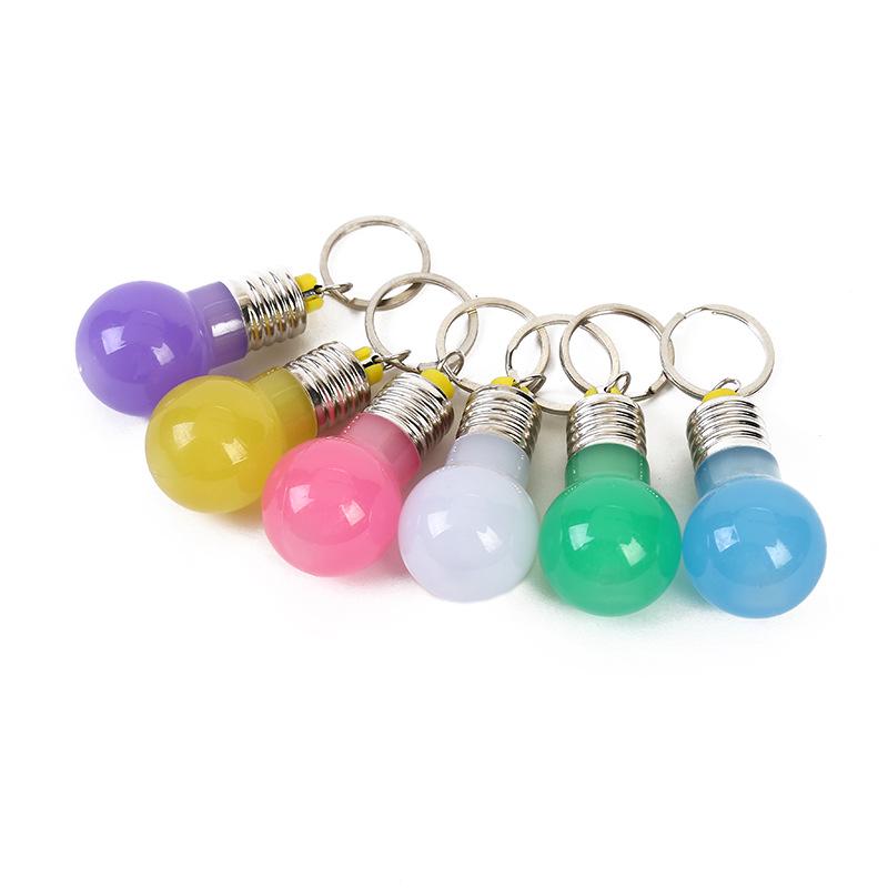 Mini Luminous Bulb Lamp Key Chain