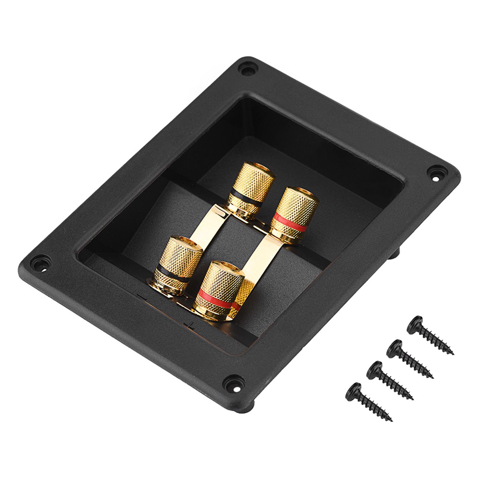 4 Copper Binding Post Terminal Cable Connector Speaker Terminal Box ...