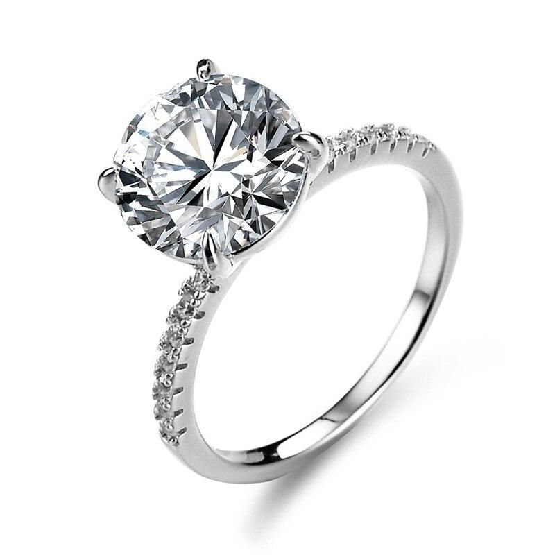 Men's 2 Carat Moissanite Engagement Ring In Silver