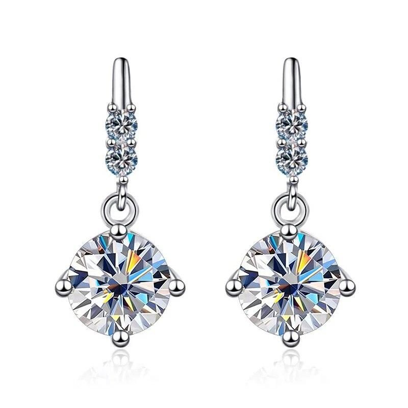 Men's 2 Carat Moissanite Engagement Ring In Silver