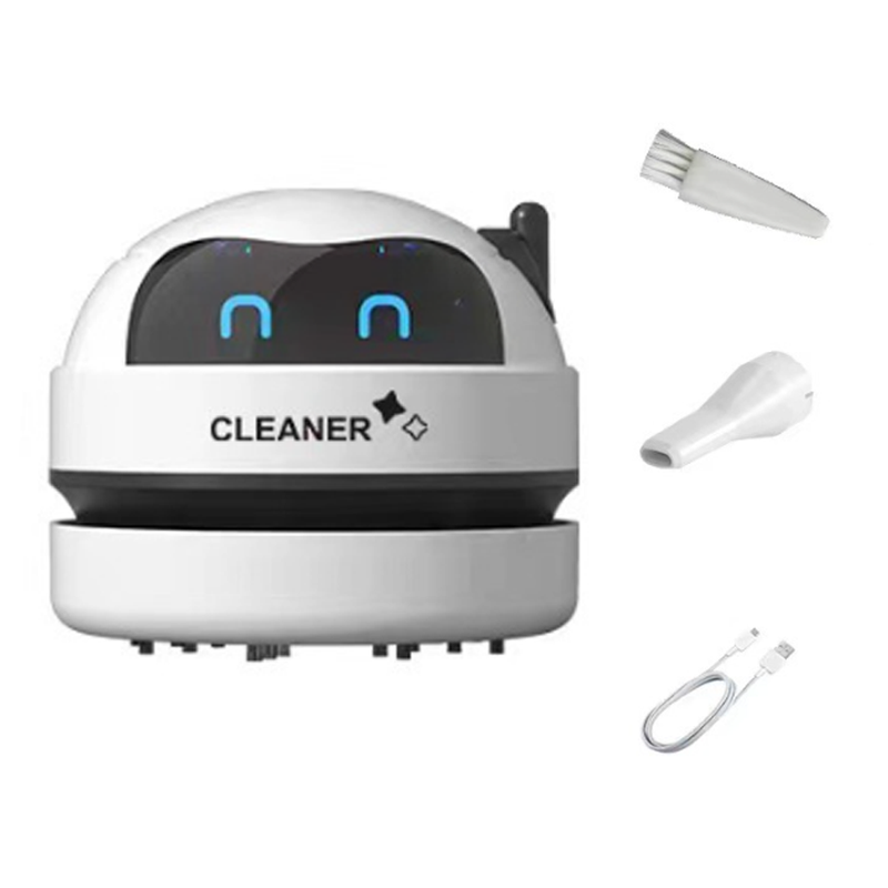 Desktop Vacuum Portable Dust Crumb Sweeper Cute Rechargeable Vacuum Cleaning Tool