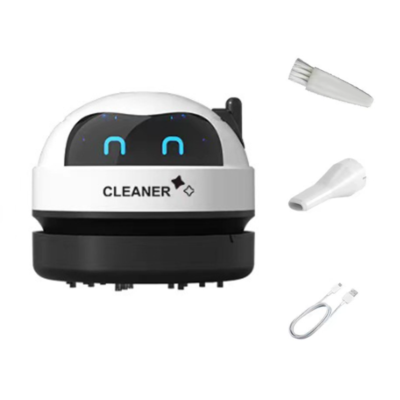 Desktop Vacuum Portable Dust Crumb Sweeper Cute Rechargeable Vacuum Cleaning Tool