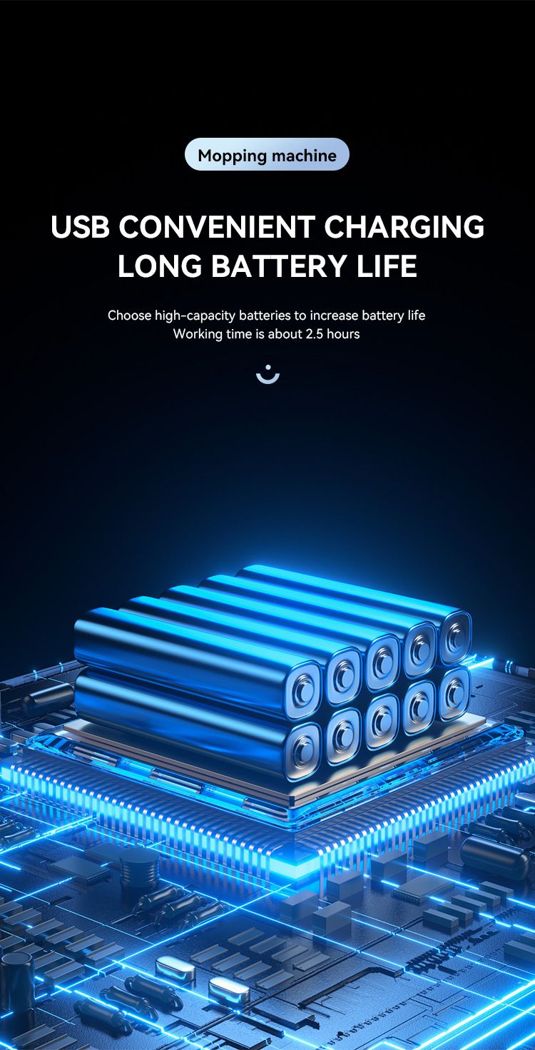 Electric Floor Mops Sweeper Household Floor Hair Care Robot Usb Rechargeable With Humidifier Function Waxing Lightening Care