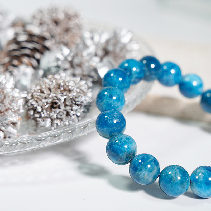 Blue Apetite Bracelets For Uniset Natural Healing Third Eye $ Throat chakra Crystal Stone For Future Medetation