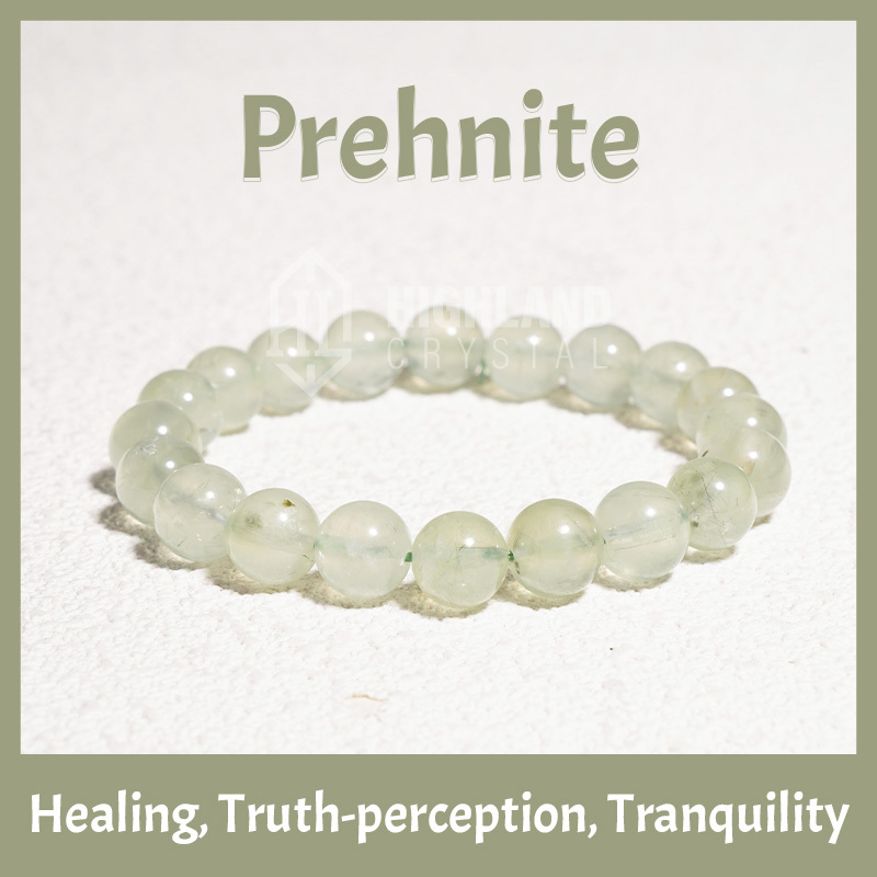 Prehnite Jasper Crystal Bracelets -  Healing Truth-perception Tranquility