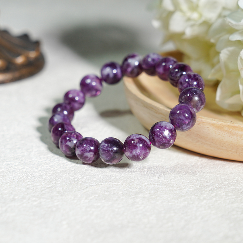 Shinning Purple Mica Healing Crystal Energy Souvenir Bracelet - Inspiration,Stress and Anxiety Relief