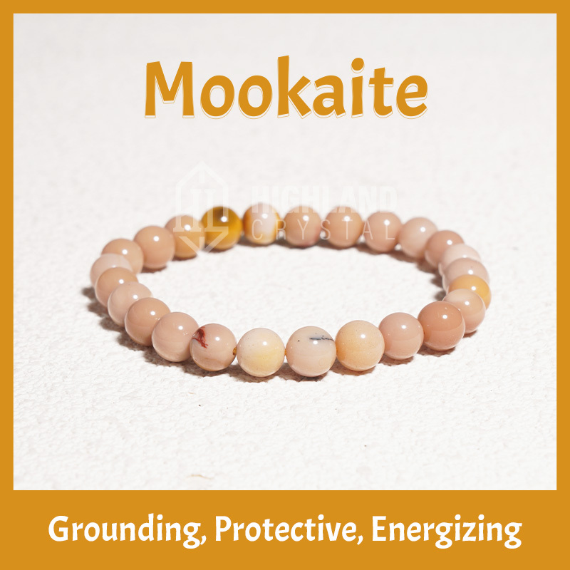 Mookaite Crystal Stretch Bracelet - Grounding Protective Energizing