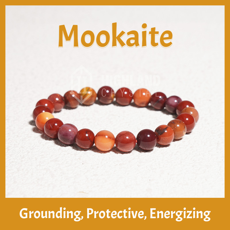 Mookaite Crystal Stretch Bracelet - Grounding Protective Energizing