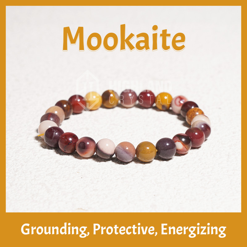 Mookaite Crystal Stretch Bracelet - Grounding Protective Energizing