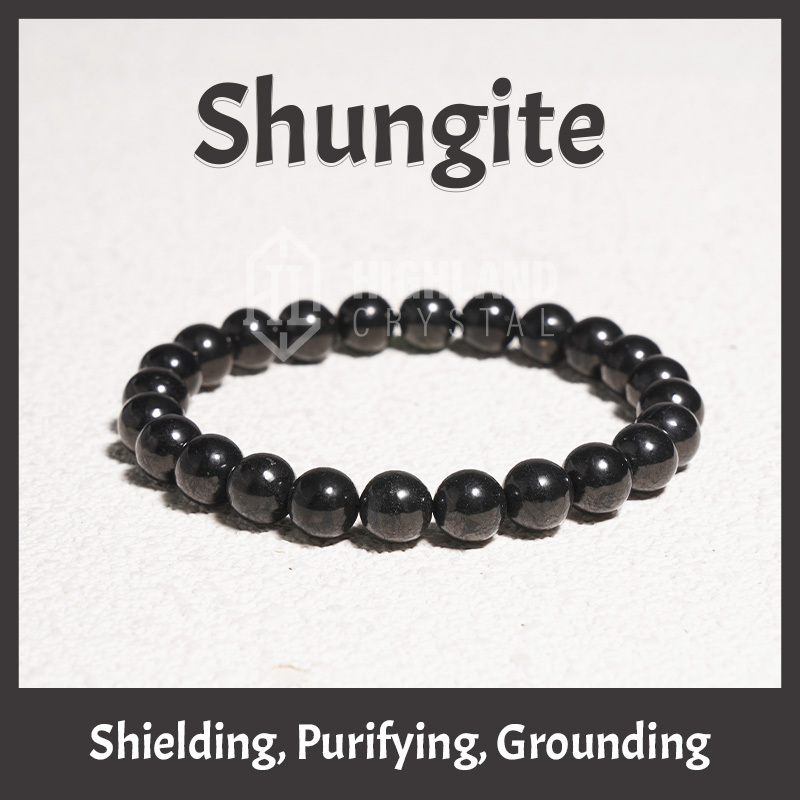 Shungite: Crystal Bracelets-Shielding Purifying Grounding