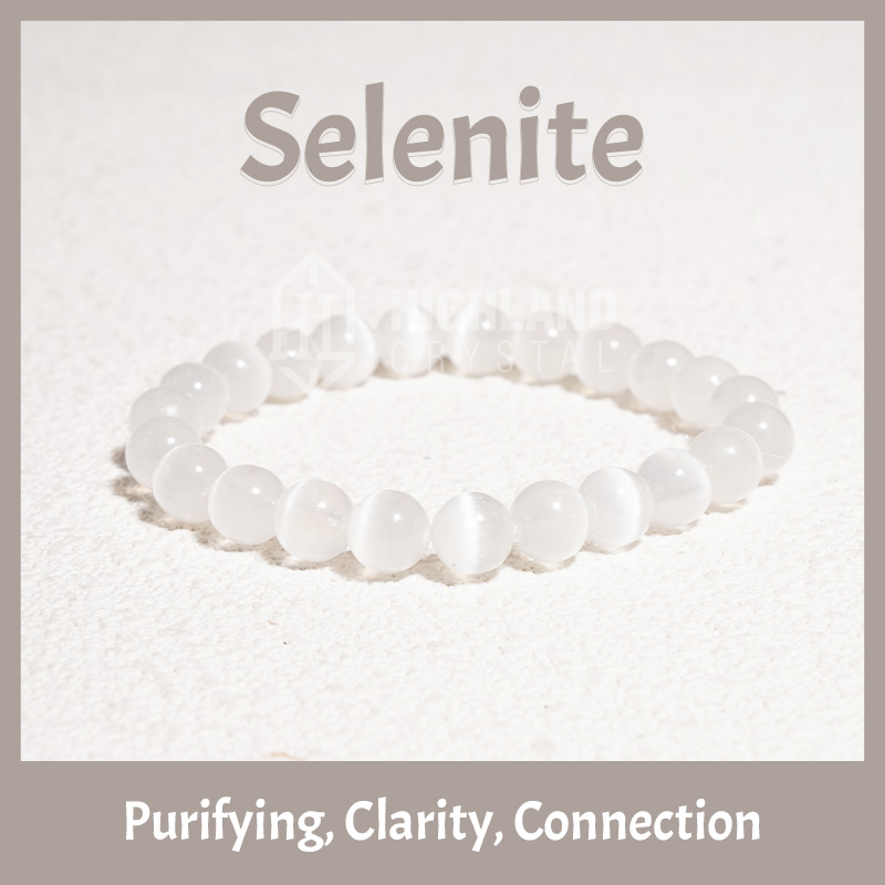 Selenite Crystal Bracelets-Purifying Clarity Connection