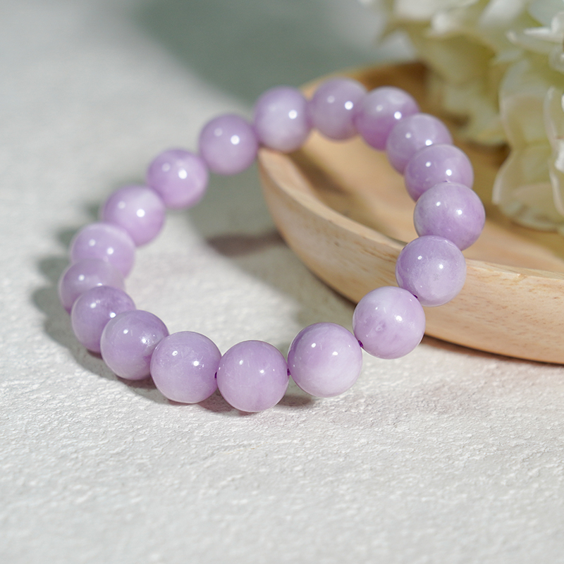 Kunzite Bracelet Gemstone Beaded Stretch Crystal Bracelets