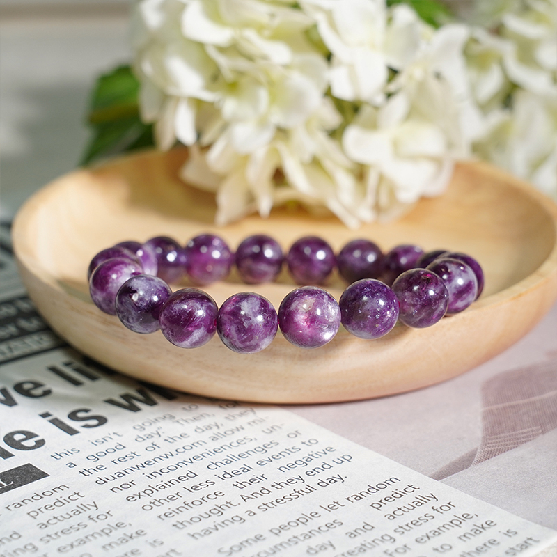 Shinning Purple Mica Healing Crystal Energy Souvenir Bracelet - Inspiration,Stress and Anxiety Relief