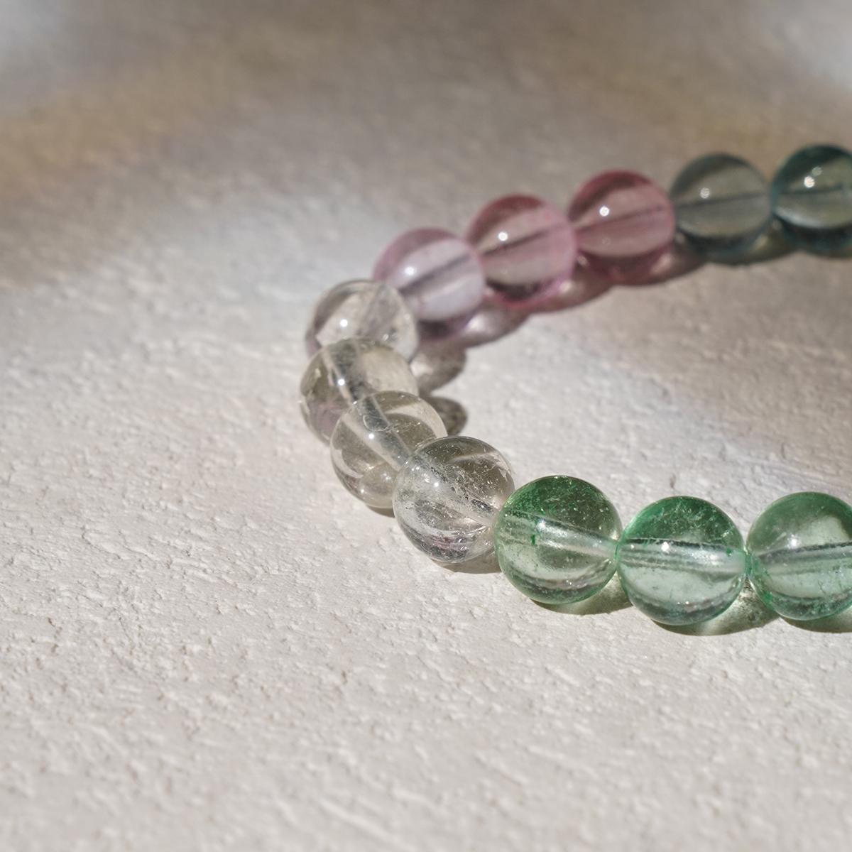Rainbow Topaz Crystal Bracelets - Intuition, Transformation, Balance