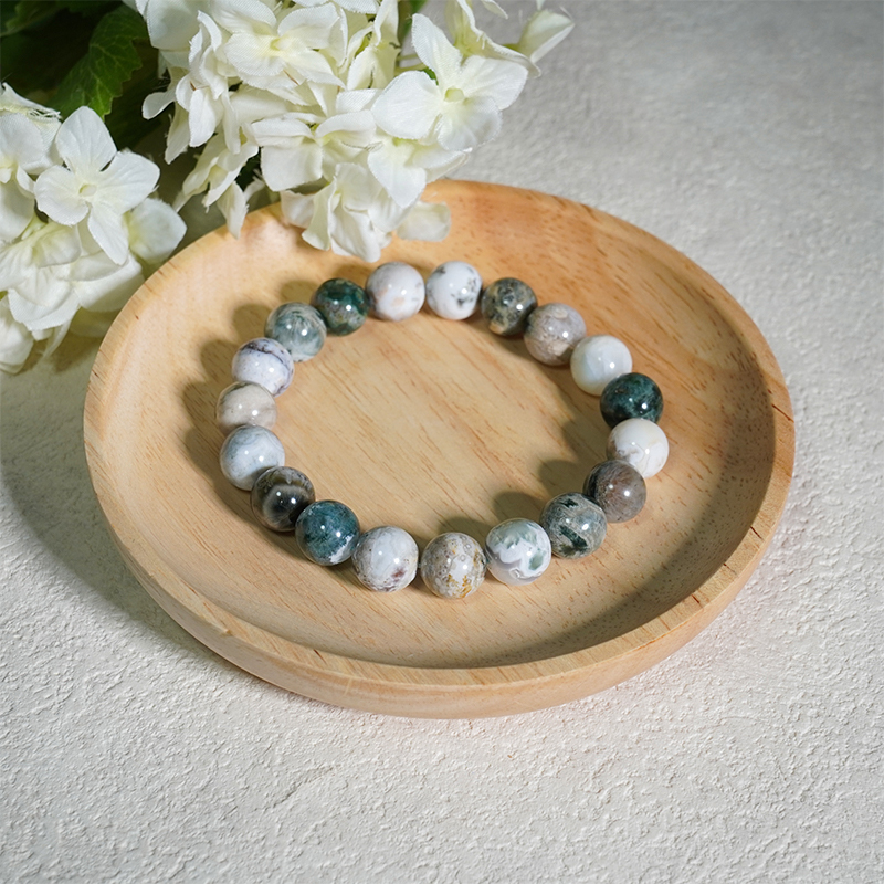 Ocean Jasper Crystal Bracelets -  Patience Peace Understanding