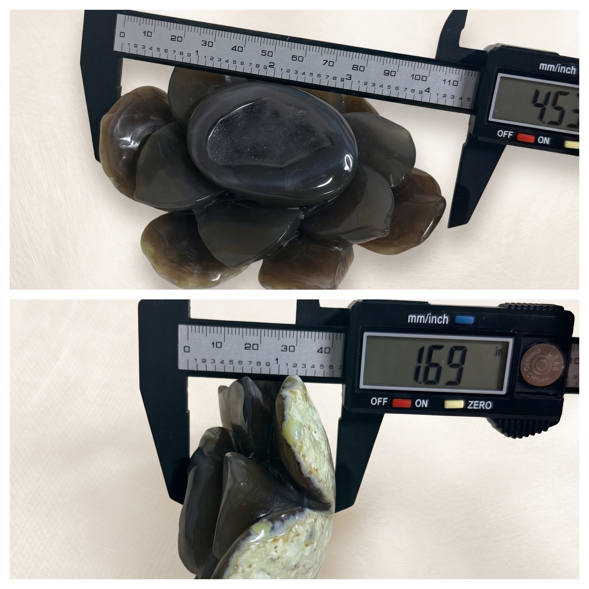 Natural Geode Agate Lotus Flower – Hand-Carved Druzy Crystal Decor & Spiritual Gift