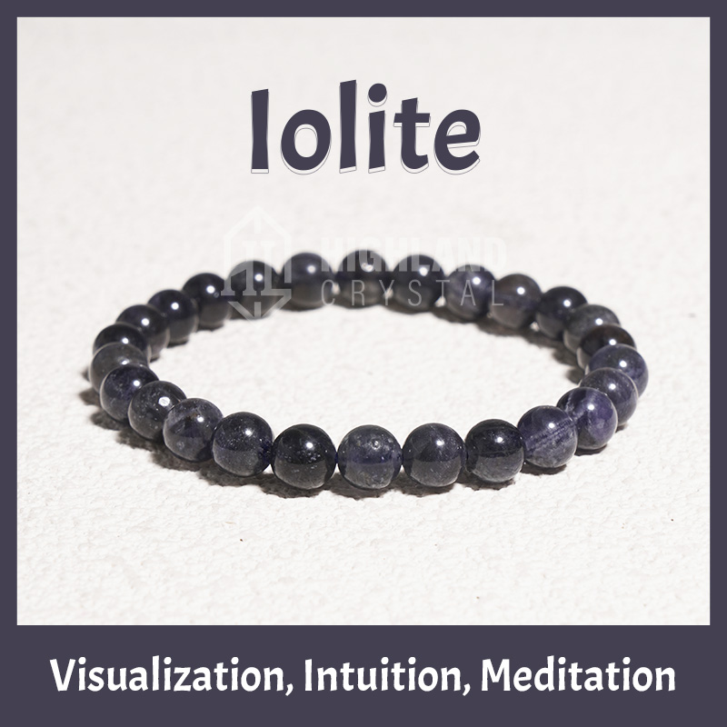 Iolite Crystal Bracelets -  Visualization Intuition Meditatio