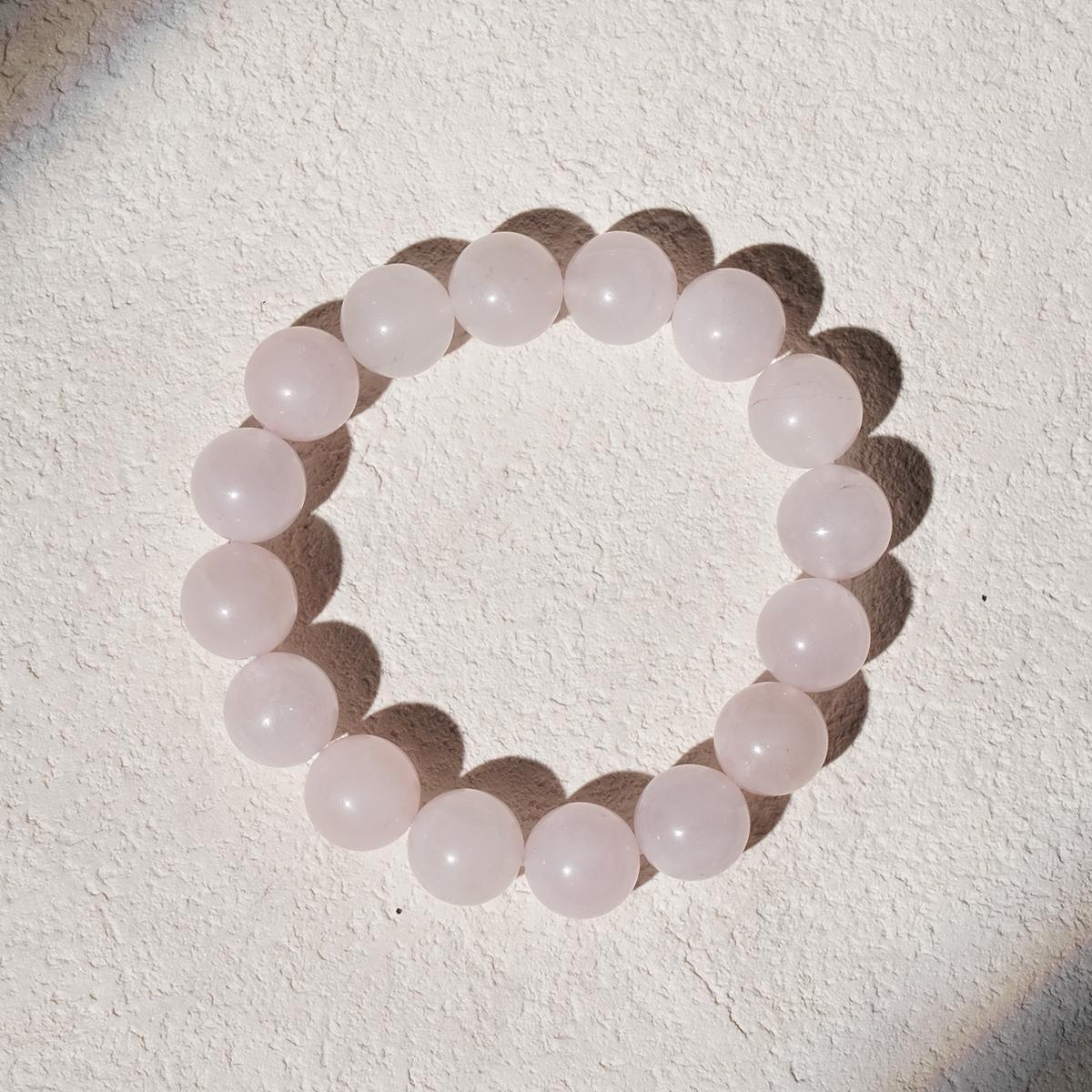 Rose Quartz Stretch Bracelets-Love, Calming,Sociability