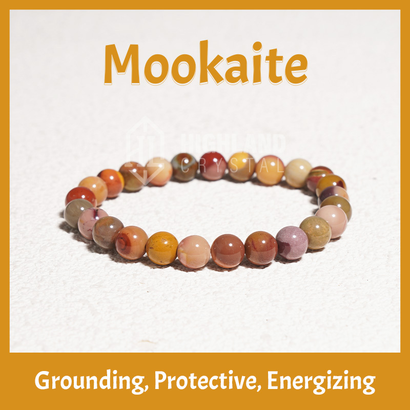 Mookaite Crystal Stretch Bracelet - Grounding Protective Energizing