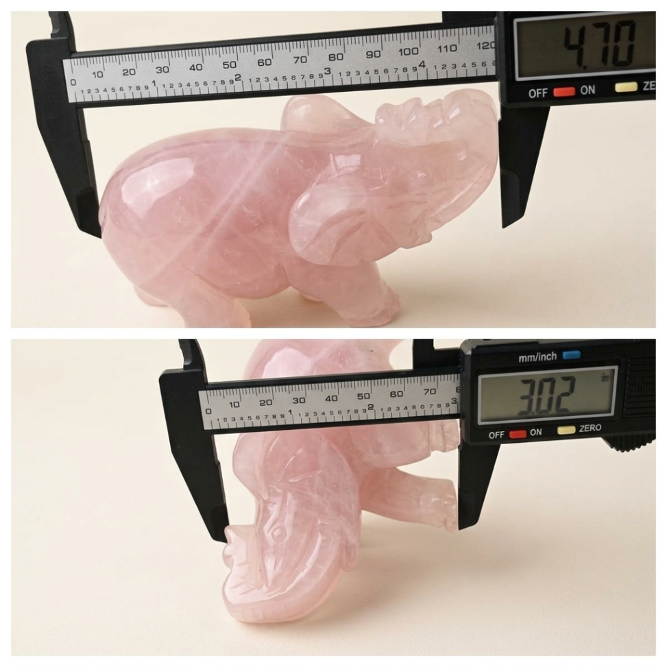 Hand-Carved Gemstone Elephant – Four Natural Stone Options