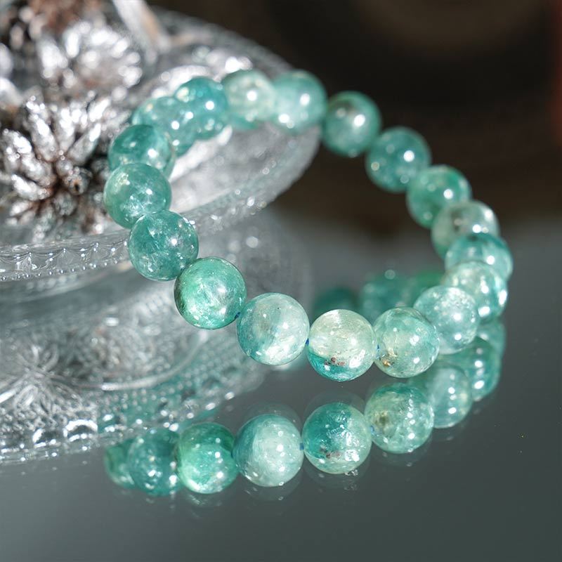 Green Mica Healing Crystal Energy Souvenir Bracelet - Inspiration, Healing, and Balance