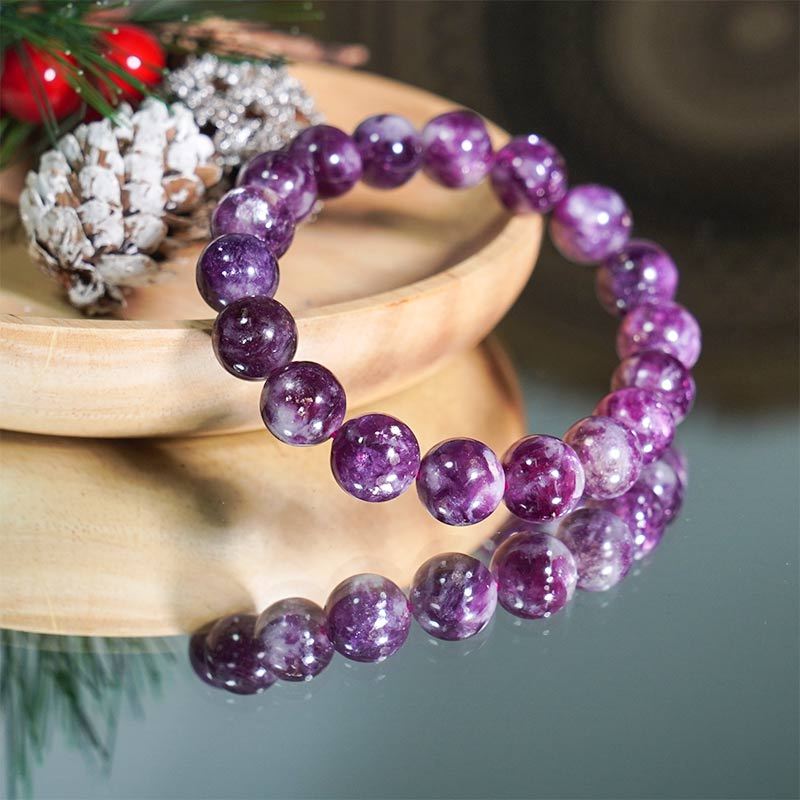 Shinning Purple Mica Healing Crystal Energy Souvenir Bracelet - Inspiration,Stress and Anxiety Relief