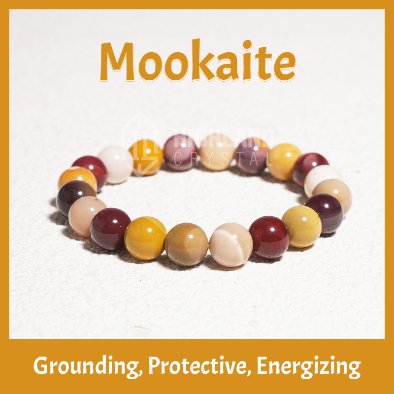 Mookaite Crystal Stretch Bracelet - Grounding Protective Energizing