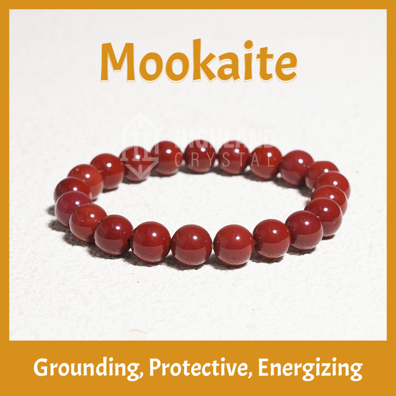 Mookaite Crystal Stretch Bracelet - Grounding Protective Energizing
