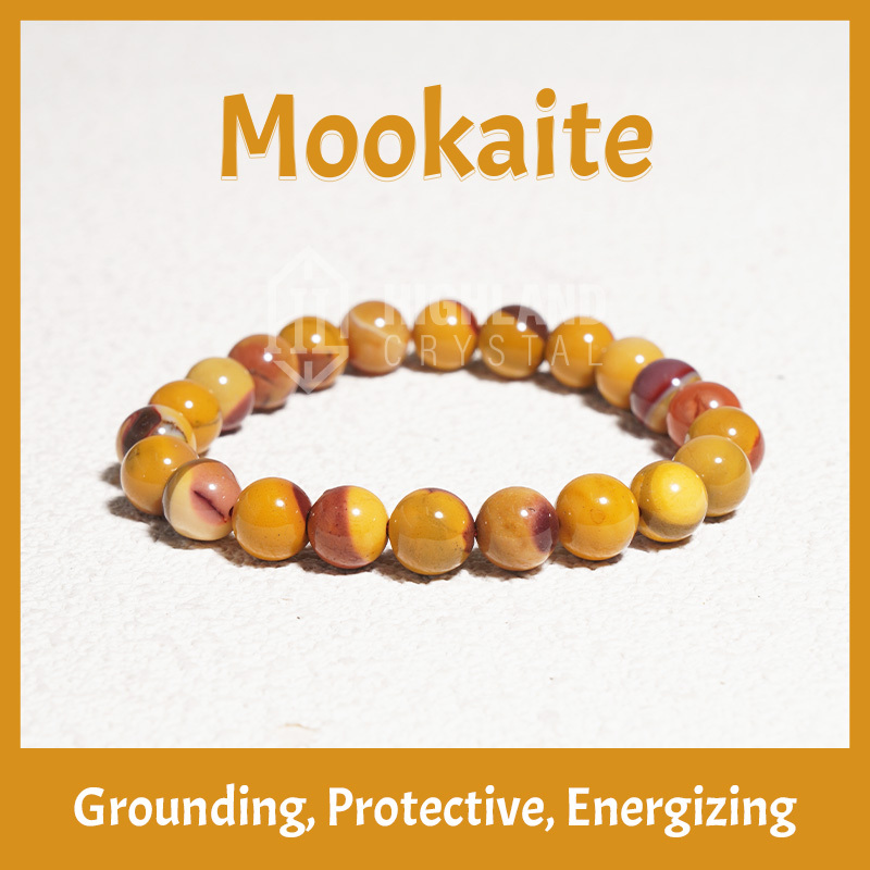 Mookaite Crystal Stretch Bracelet - Grounding Protective Energizing