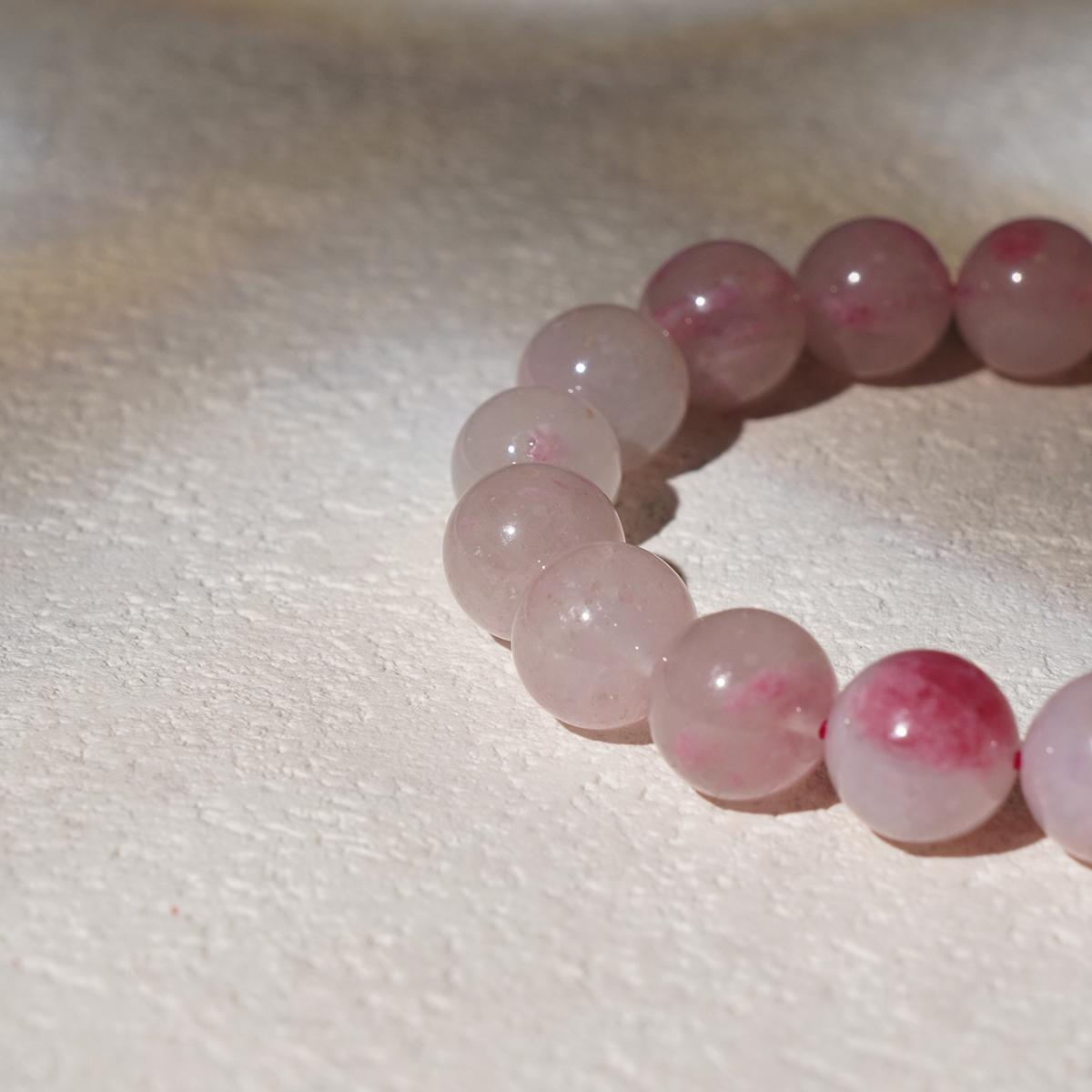 Sakura Raining Rhodonite Crystal Bracelets-Nurturing, Healing, Revealing