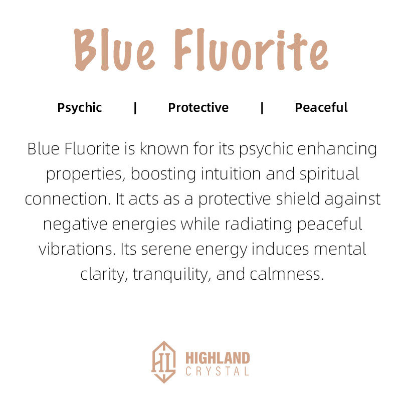 Blue Fluorite Bracelet - Psychic Protective Peaceful