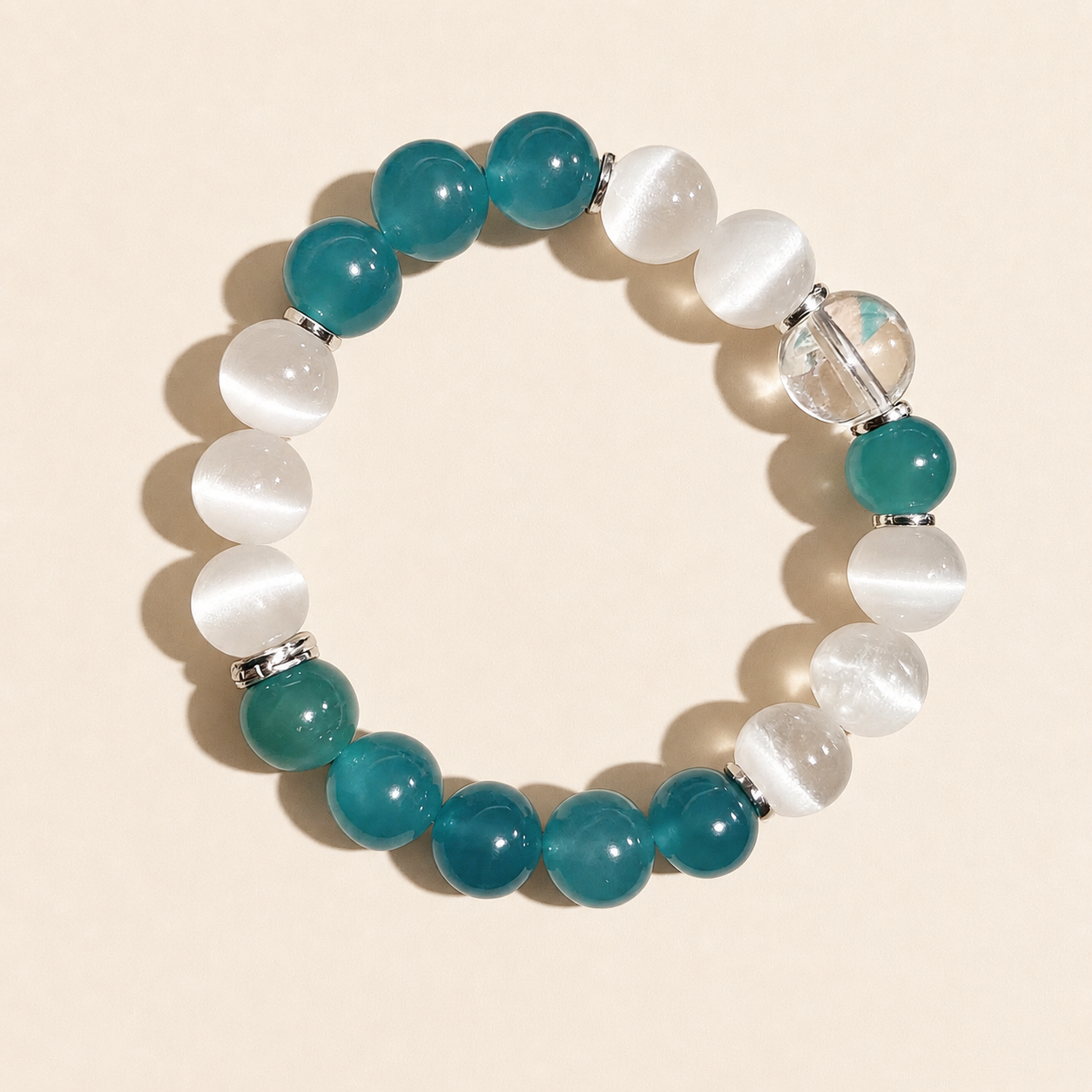 Mediterranean Mint Amazonite & Selenite Bracelet
