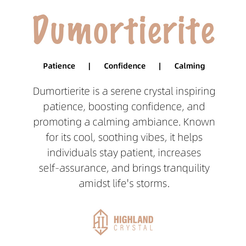  Dumortierite Crystal Bracelets - Patience Confidence Calming