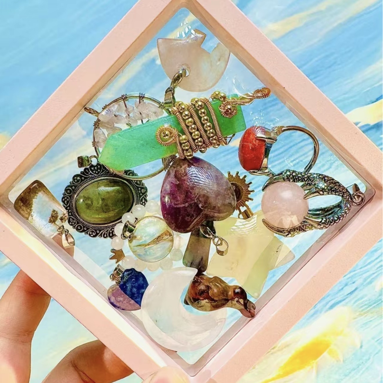 Rainbow bags-Crystals party