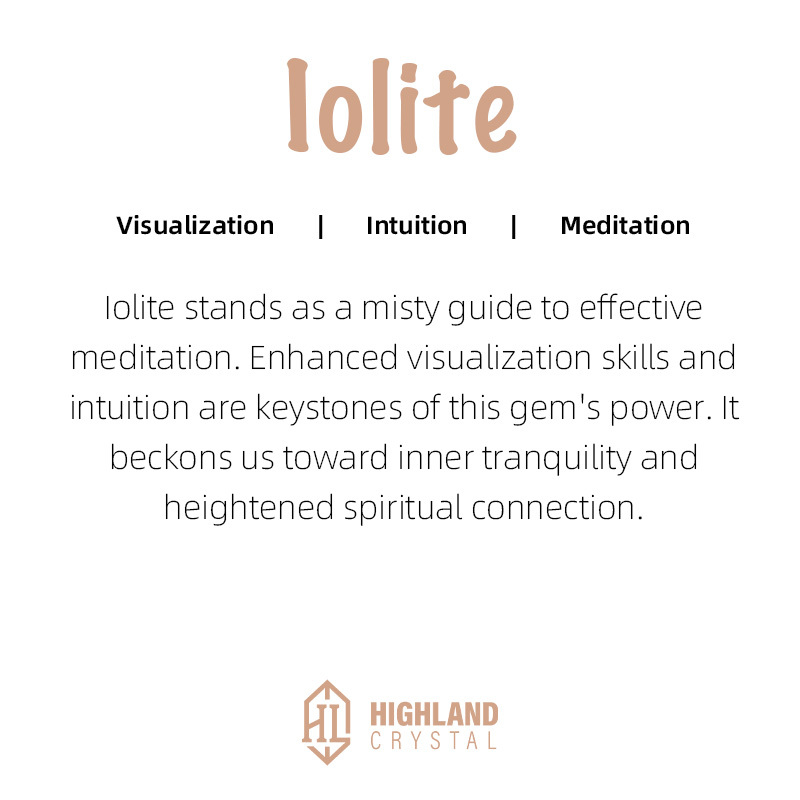 Iolite Crystal Bracelets -  Visualization Intuition Meditatio