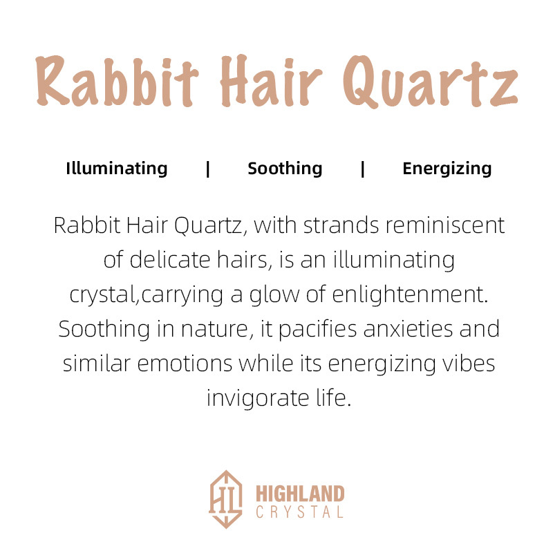 Rabbit Hair Quartz Crystal Bracelets- Illuminating, Soothing, Energizing