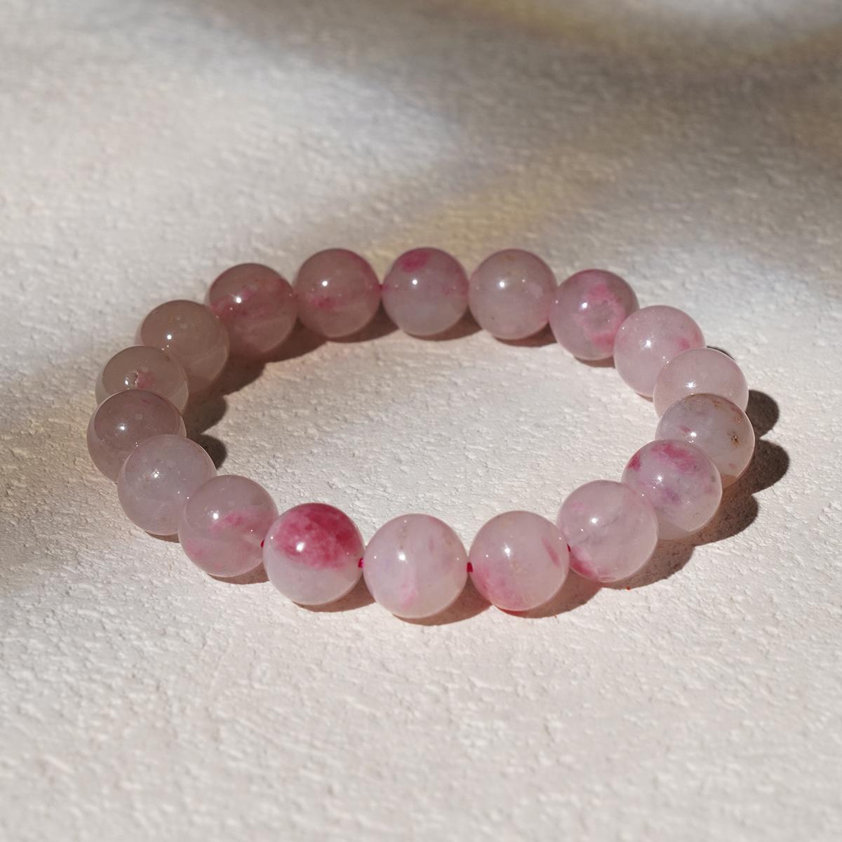 Sakura Raining Rhodonite Crystal Bracelets-Nurturing, Healing, Revealing
